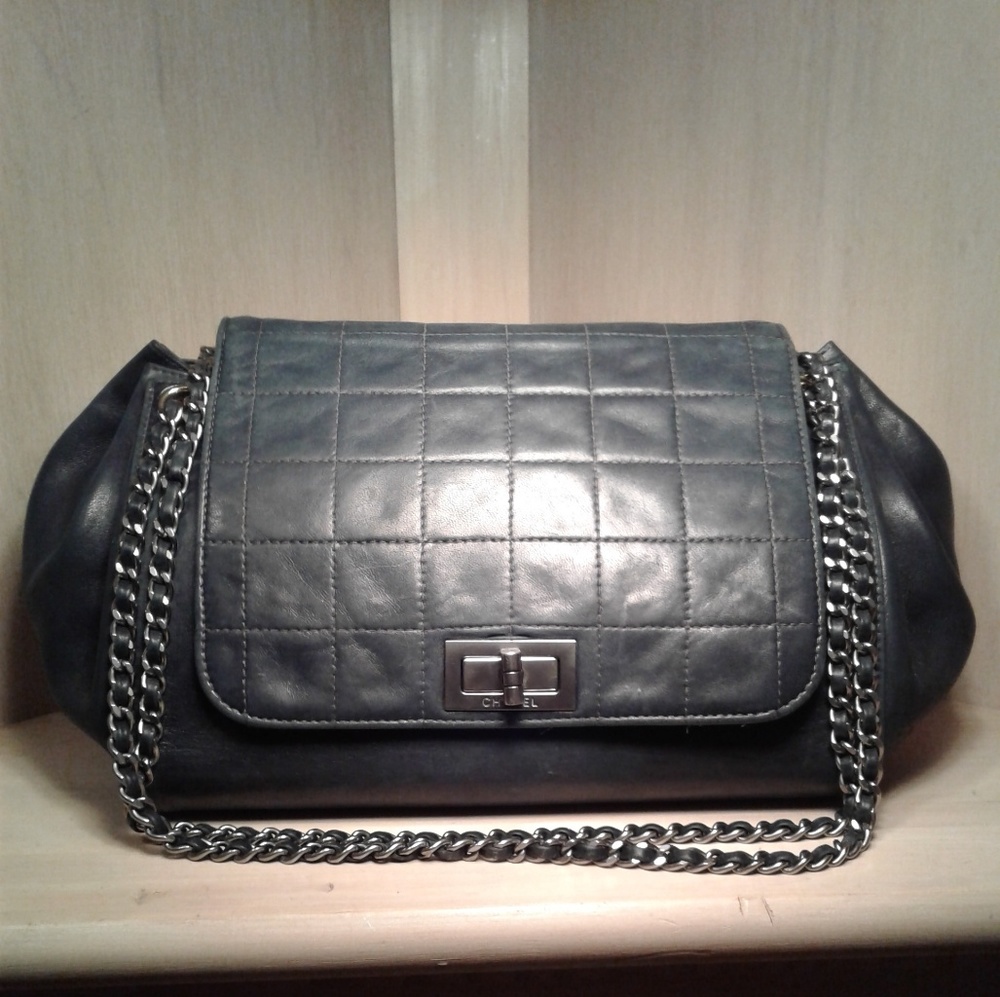 Authentic Chanel Flap Reissue Accordian Chocolate